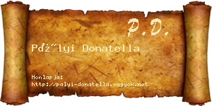 Pályi Donatella névjegykártya
